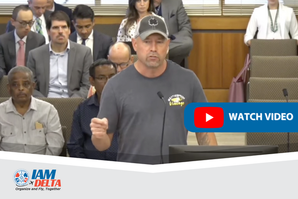 Delta Ramp Agent Dan McCurdy Speaks to Metropolitan Airport Commission